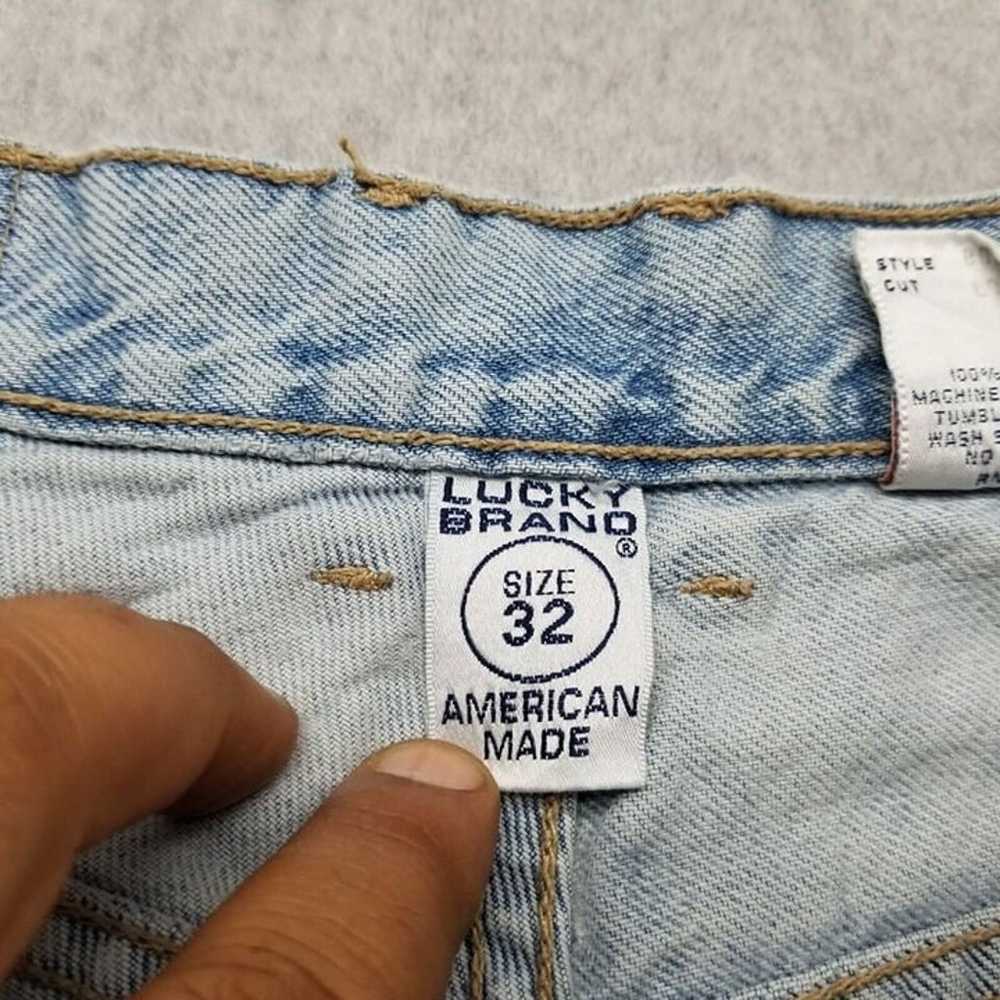 VINTAGE Lucky Brand Jeans Mens 30x33 Blue Denim S… - image 4