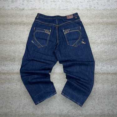 Vintage Skater Wide Leg Jeans Rocawear Dark Wash … - image 1