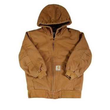Vintage 90s Carhartt J140 Workwear Jacket Hoodie … - image 1
