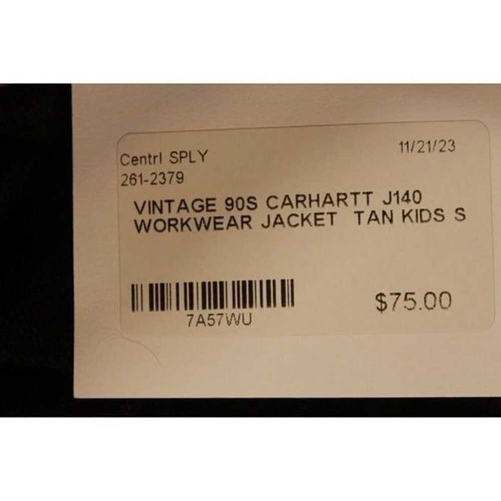 Vintage 90s Carhartt J140 Workwear Jacket Hoodie … - image 3