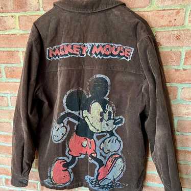 DISNEY Mickey Mouse Corduroy Barn Chore Jacket - image 1