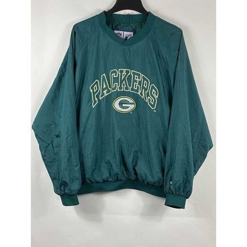 Vintage NFL Logo 7 Green Bay Packers Pullover Win… - image 1