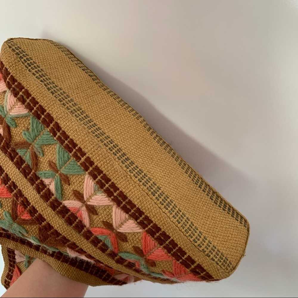 Vintage Woven Knit Bag Purse Bohemian Boho Tote C… - image 3