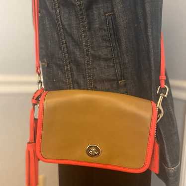 Coach Penny Archive Leather Crossbody Purse #F224… - image 1
