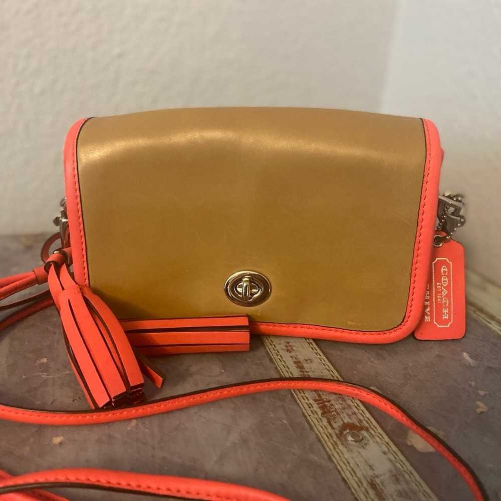 Coach Penny Archive Leather Crossbody Purse #F224… - image 3