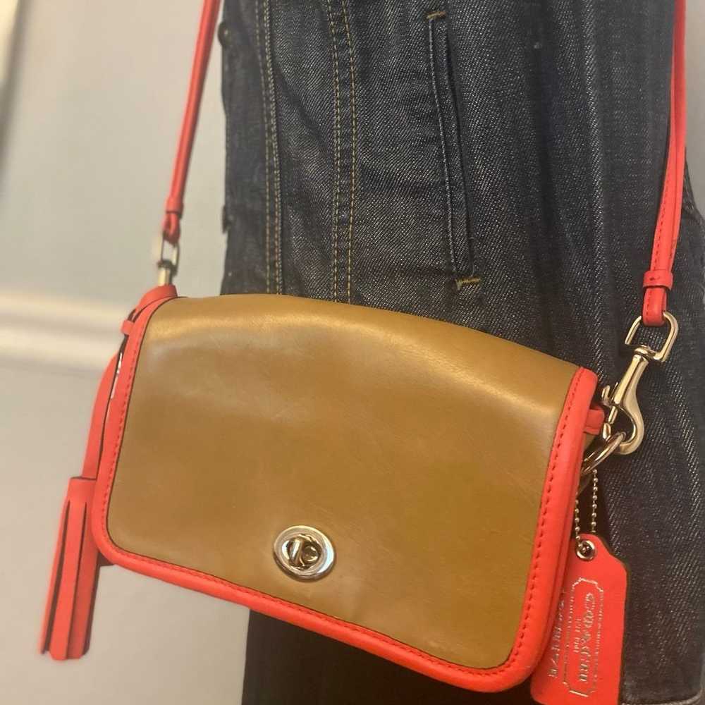 Coach Penny Archive Leather Crossbody Purse #F224… - image 5