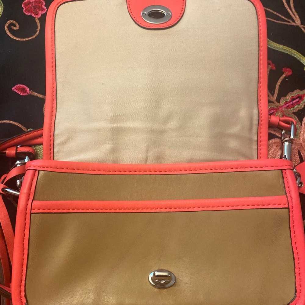 Coach Penny Archive Leather Crossbody Purse #F224… - image 6