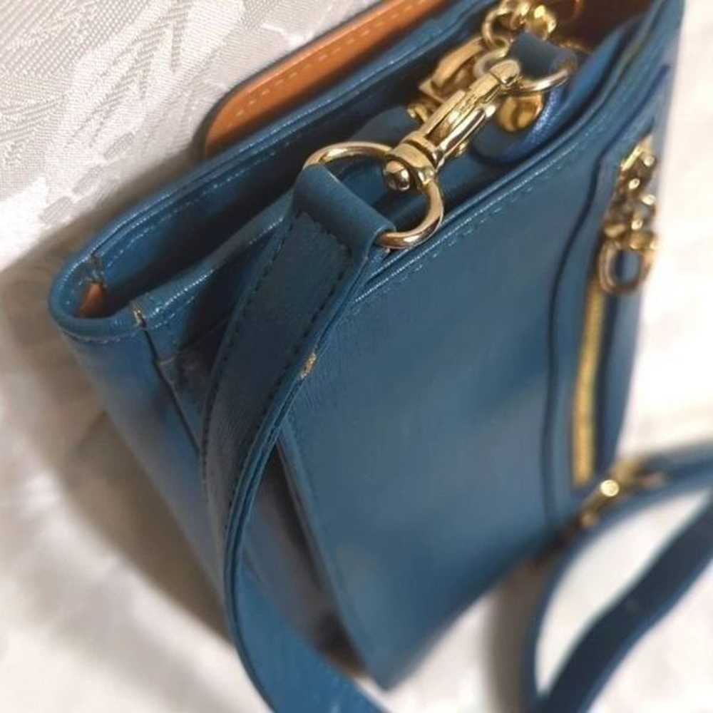 Tusk Blue Green Jewell Color Crossbody Bag - image 5