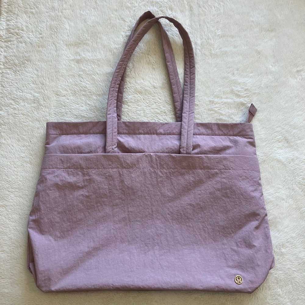 Lululemon On My Level Tote Bag Large 15L Pink Ant… - image 1