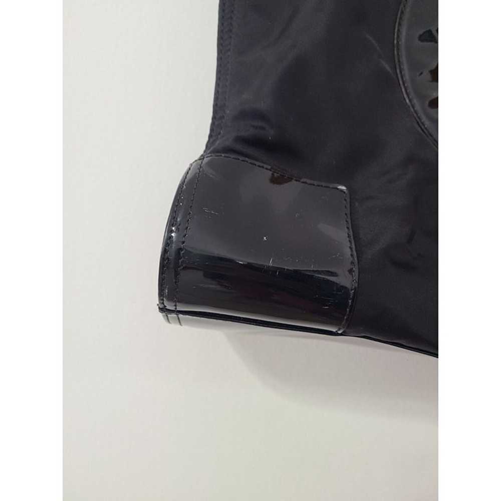 Tory Burch Ella Black Nylon Patent Leather Trim L… - image 5