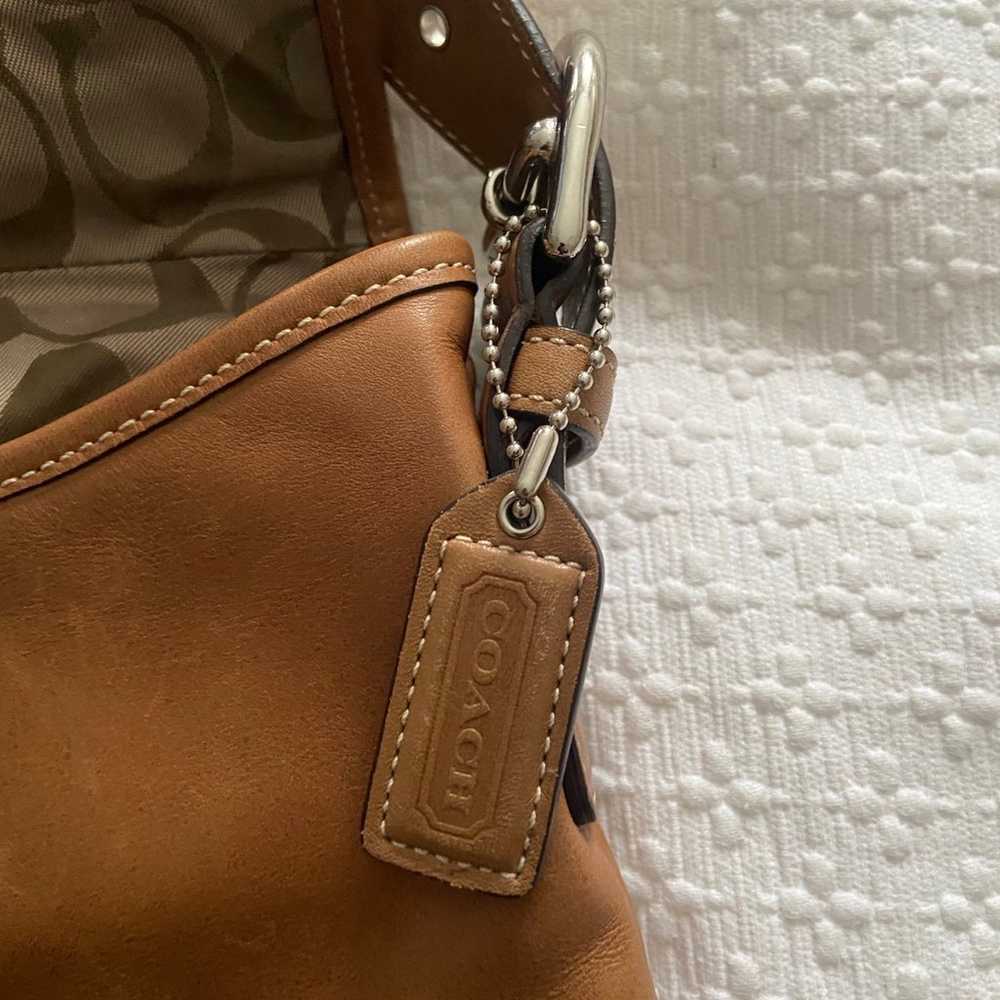Coach Brown Leather Crossbody Bag GUC - image 6