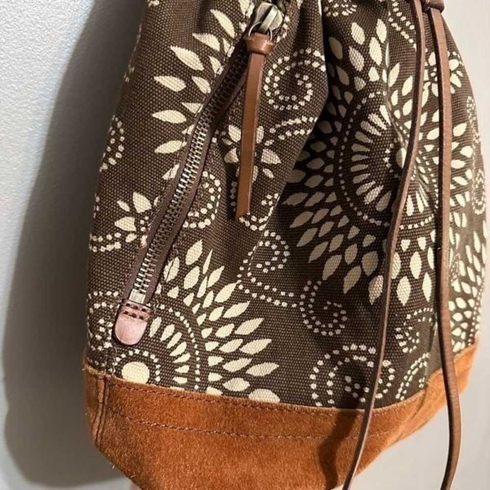LUCKY BRAND Large *Hippie* Canvas Backpack w/ Sue… - image 4