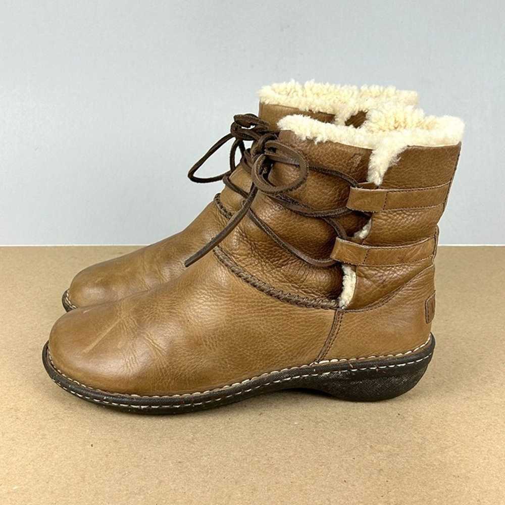 UGG Caspia Leather Ankle Boots Womens 9 Light Bro… - image 1