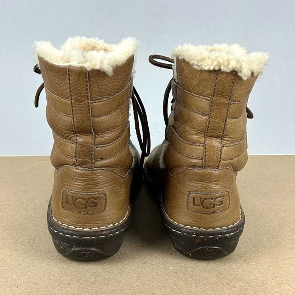 UGG Caspia Leather Ankle Boots Womens 9 Light Bro… - image 4