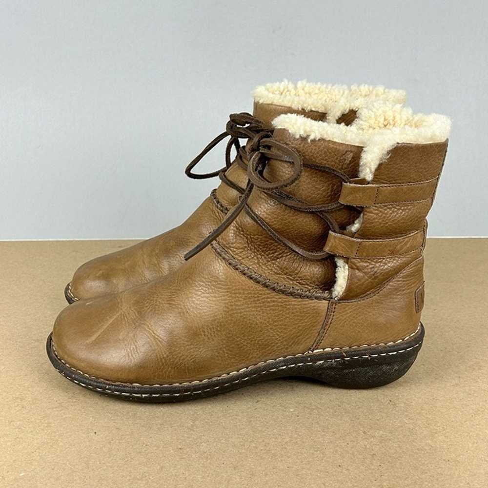 UGG Caspia Leather Ankle Boots Womens 9 Light Bro… - image 9