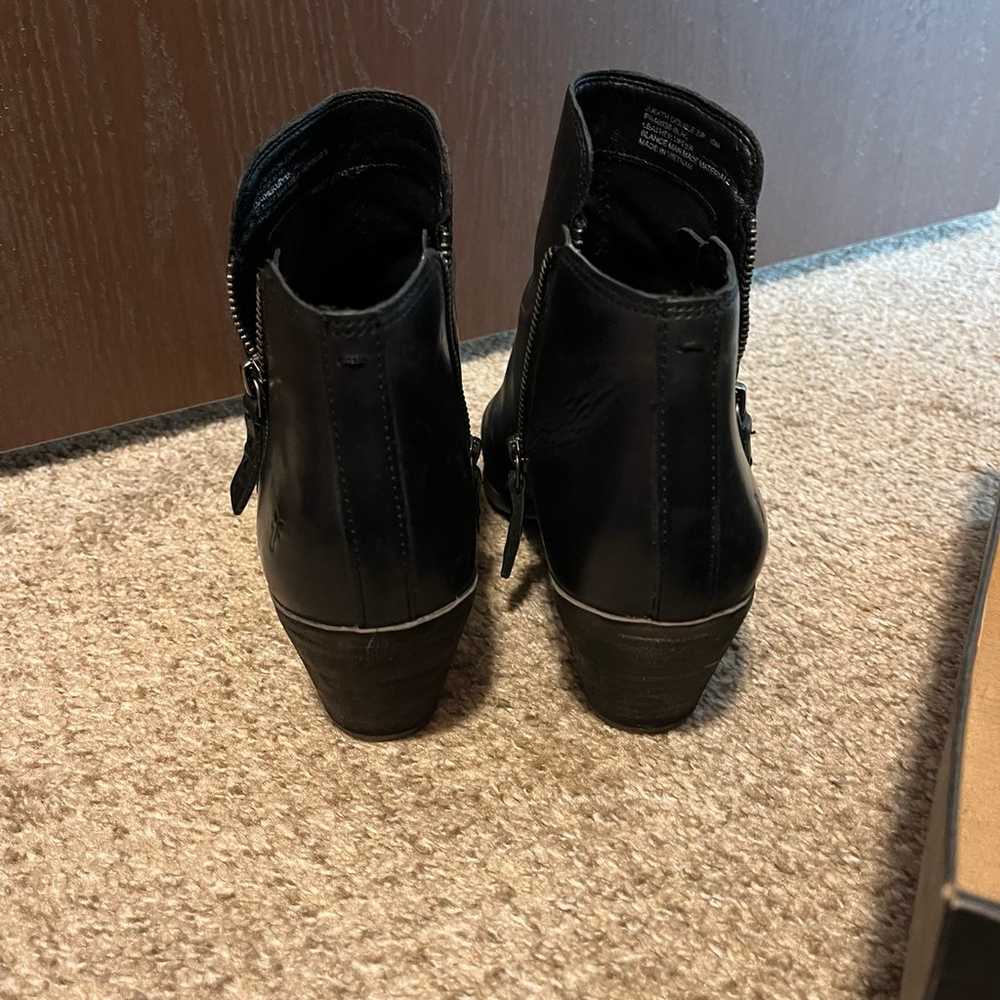Black FRYE double zip ankle booties - image 4