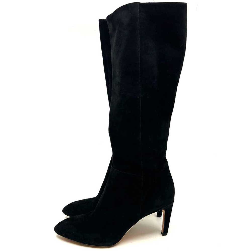 Via Spiga Knee High Black Suede Heeled Boots Wome… - image 2