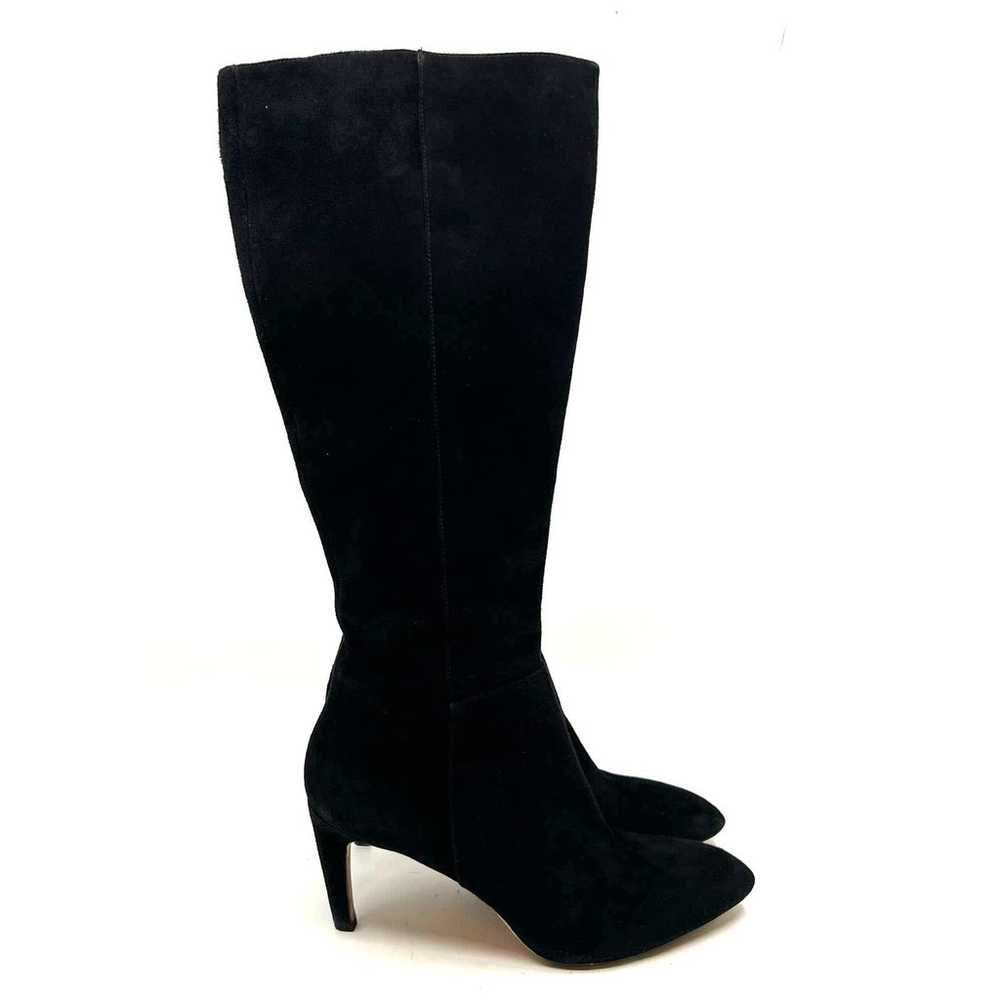 Via Spiga Knee High Black Suede Heeled Boots Wome… - image 3