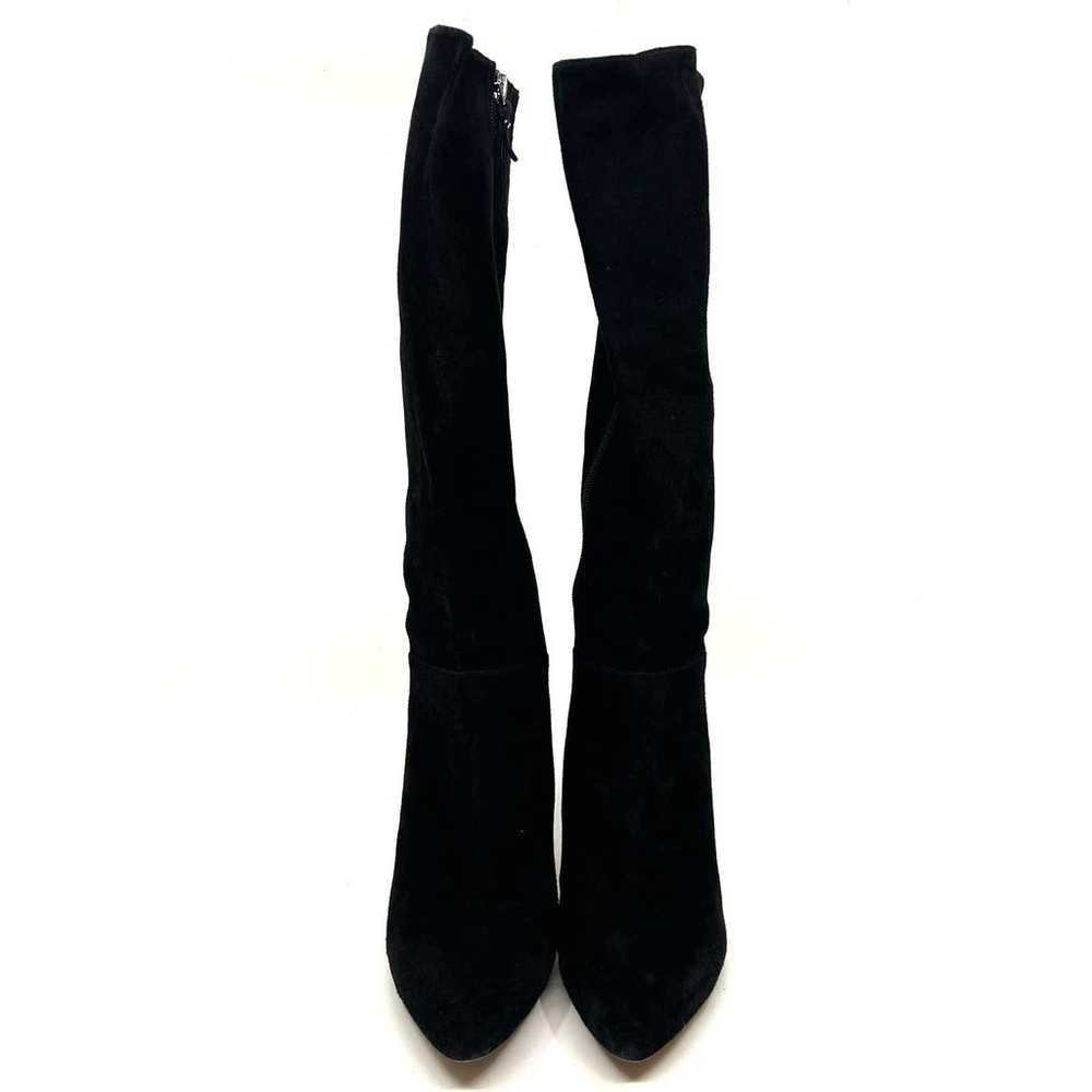 Via Spiga Knee High Black Suede Heeled Boots Wome… - image 4
