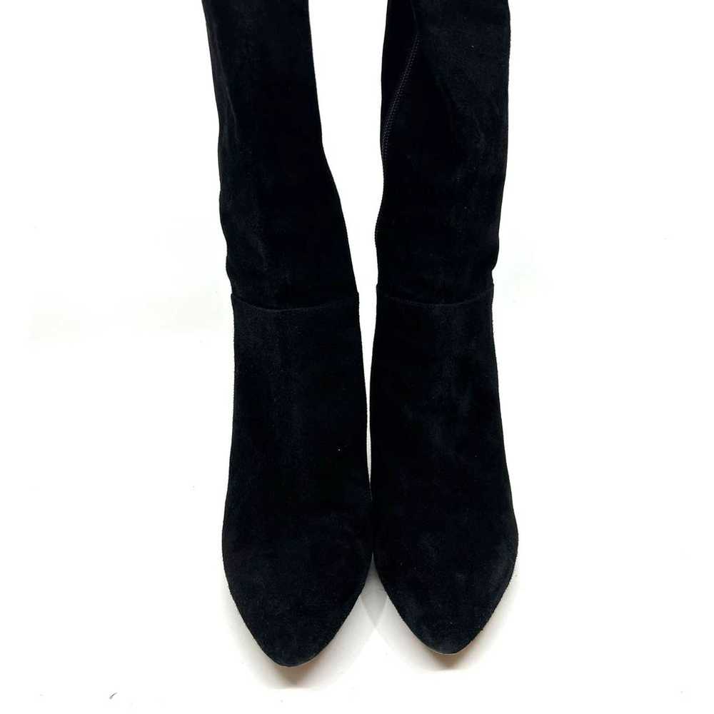 Via Spiga Knee High Black Suede Heeled Boots Wome… - image 5
