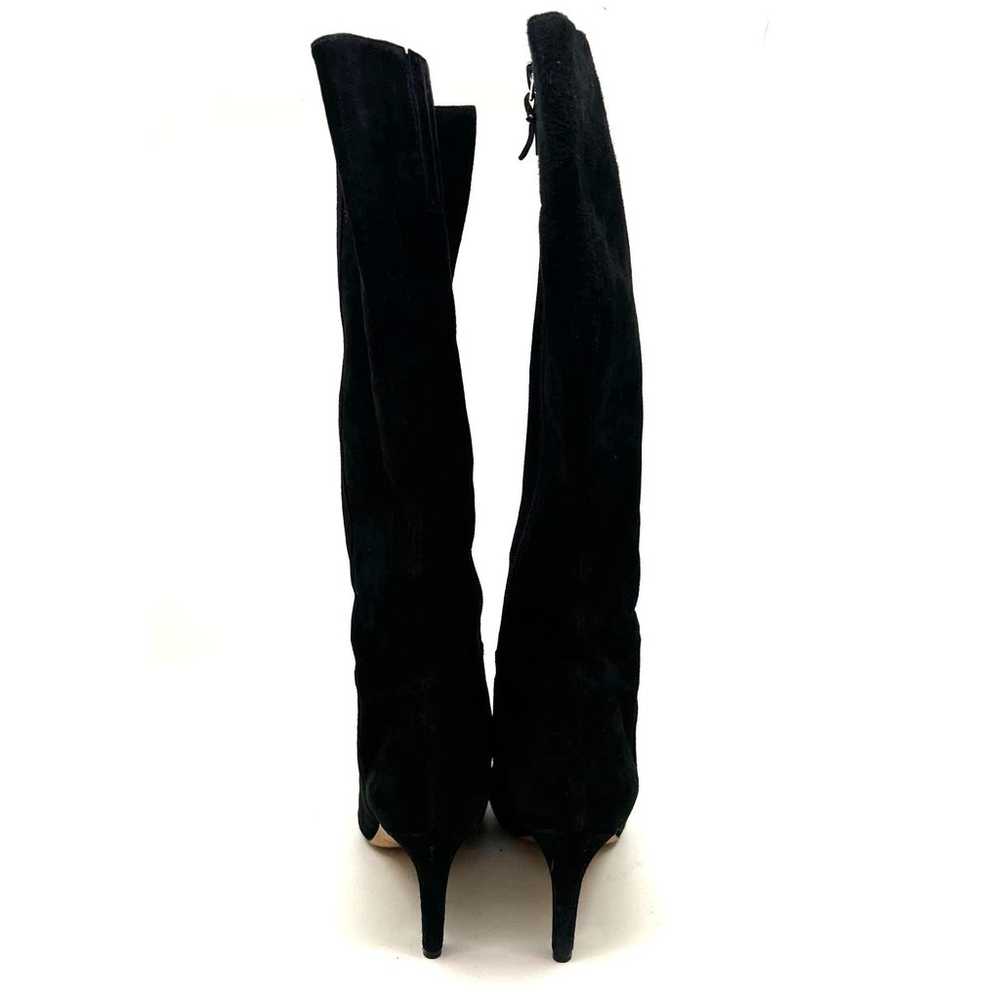Via Spiga Knee High Black Suede Heeled Boots Wome… - image 6