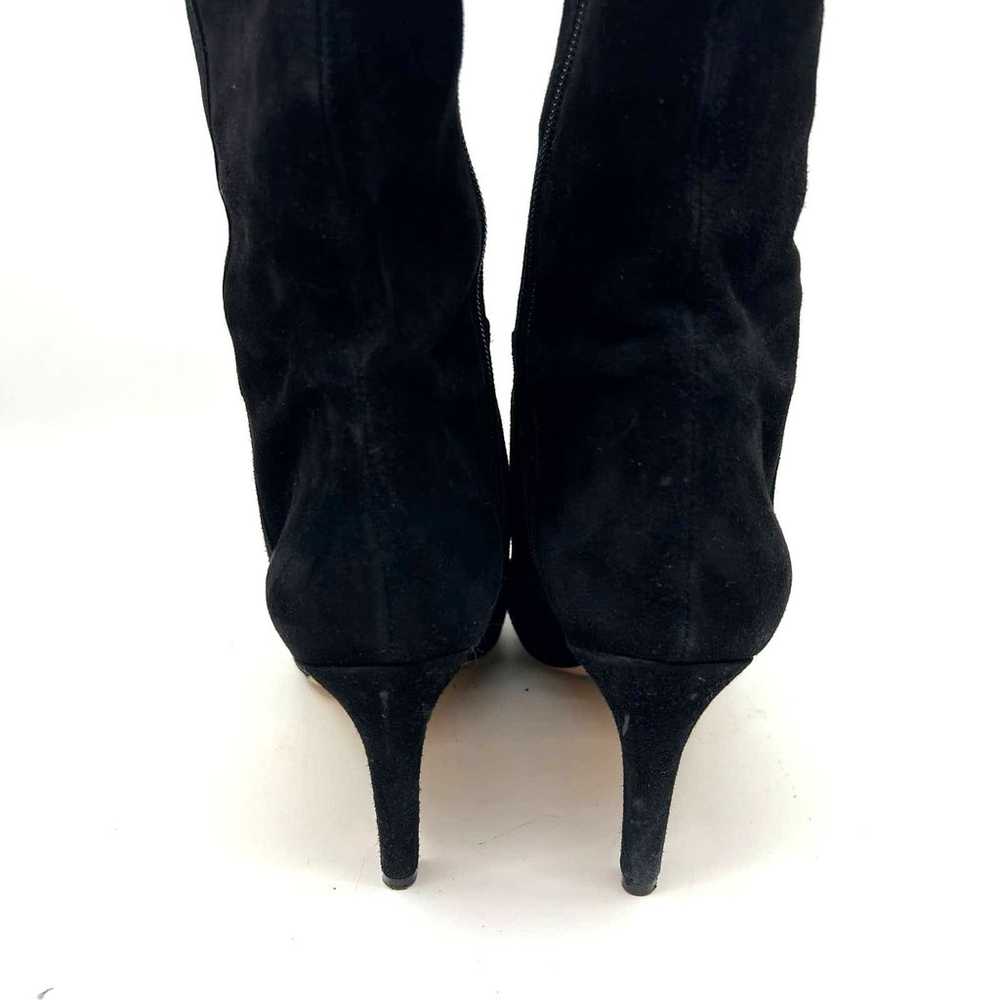 Via Spiga Knee High Black Suede Heeled Boots Wome… - image 7