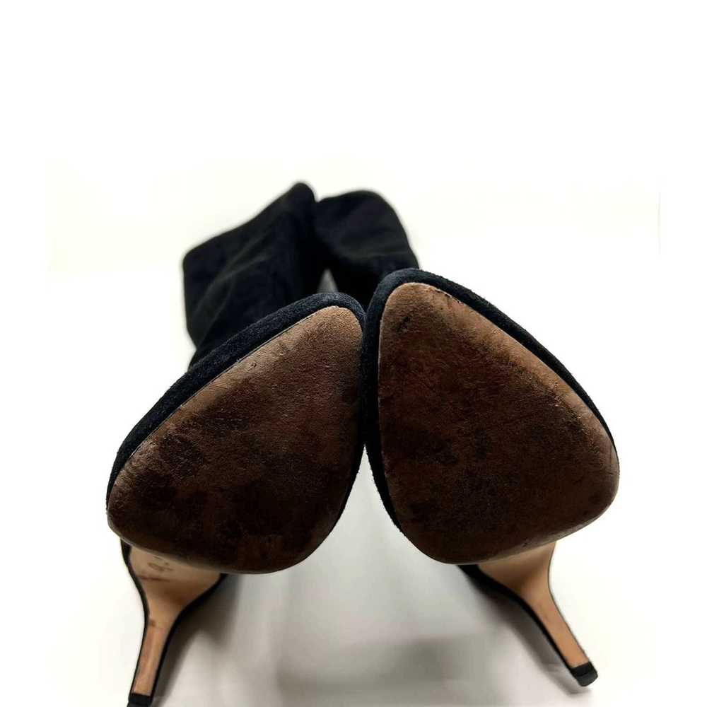 Via Spiga Knee High Black Suede Heeled Boots Wome… - image 9