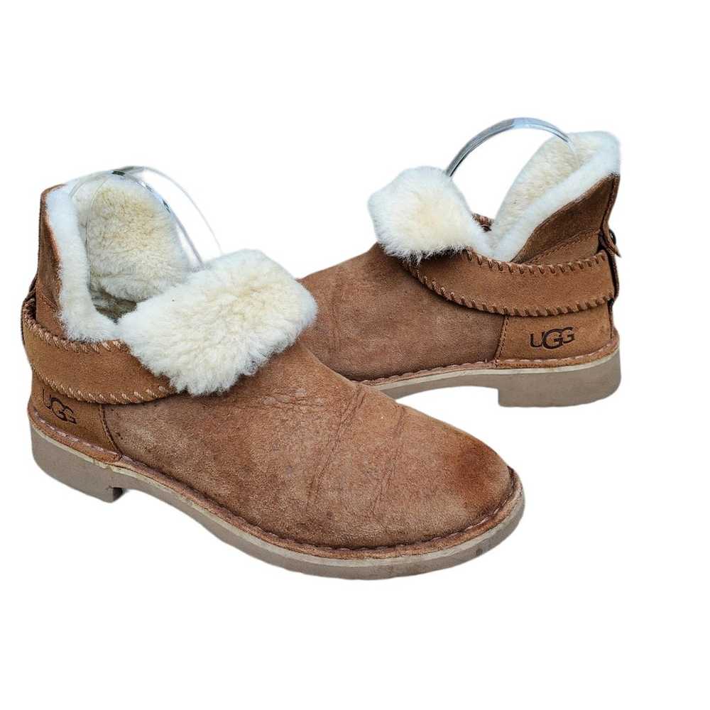 Ugg McKay Boots Chestnut Brown Shearling Lined Wo… - image 4