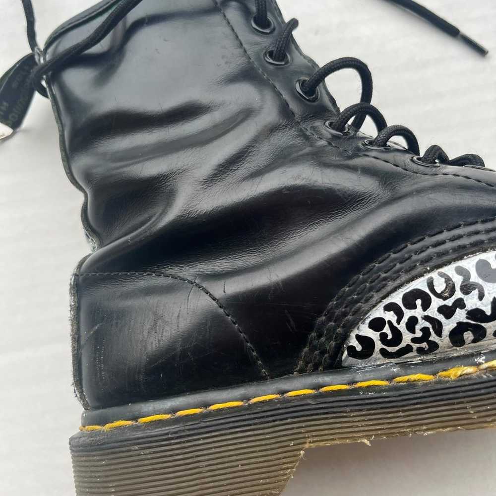 Dr. Martens 1460 Leopard Black Leather Boots Wome… - image 10