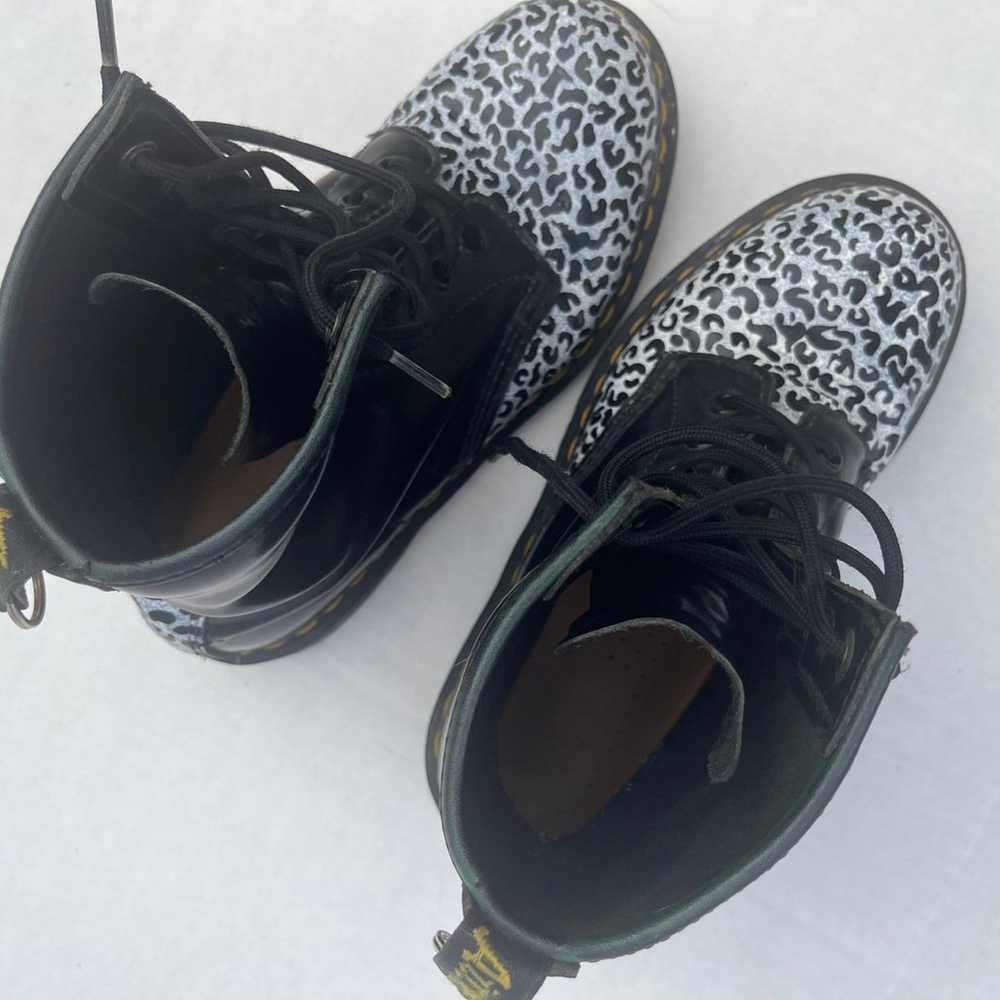 Dr. Martens 1460 Leopard Black Leather Boots Wome… - image 6