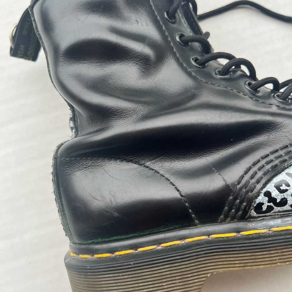 Dr. Martens 1460 Leopard Black Leather Boots Wome… - image 8
