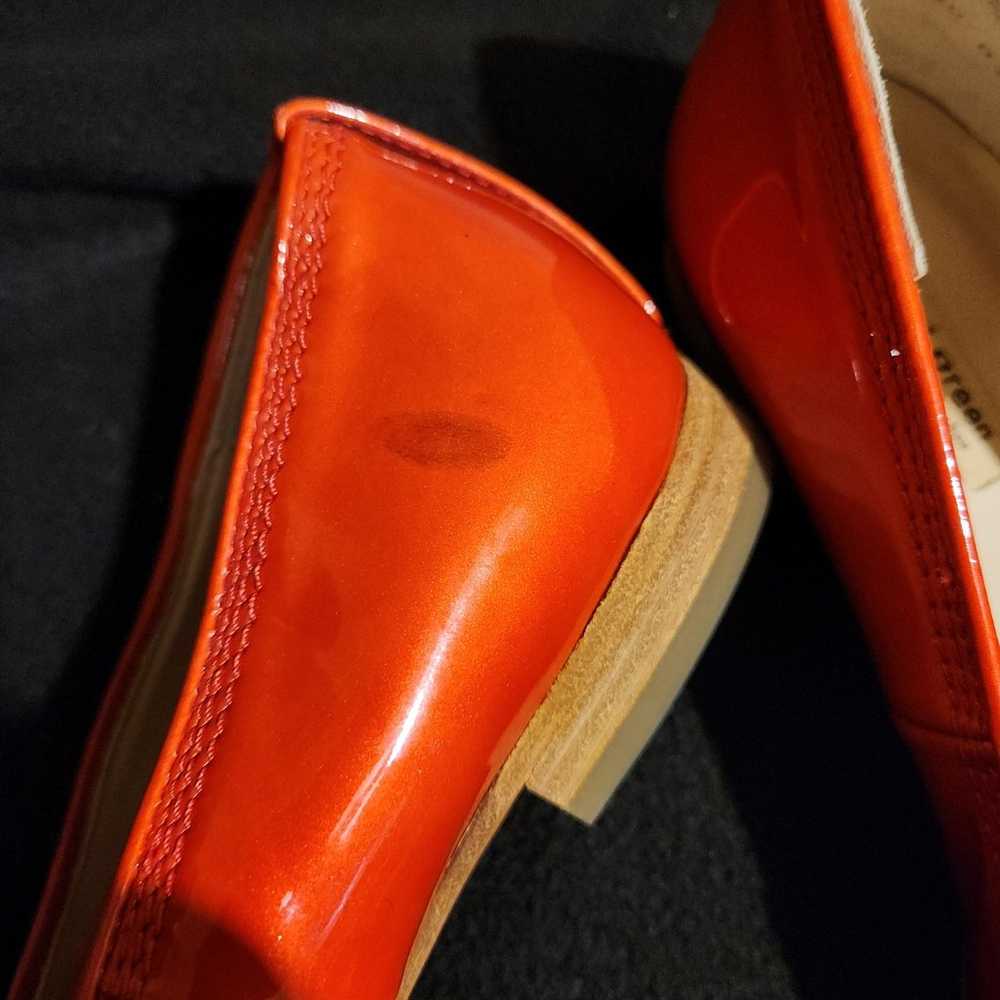 Paul Green Patent Leather Slip-on Orange Flats - image 4