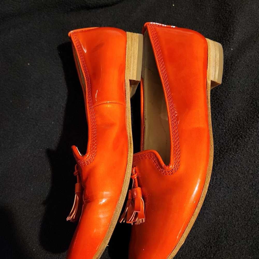 Paul Green Patent Leather Slip-on Orange Flats - image 5