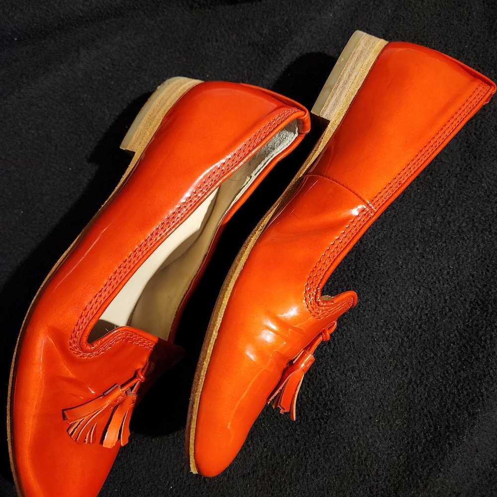 Paul Green Patent Leather Slip-on Orange Flats - image 6
