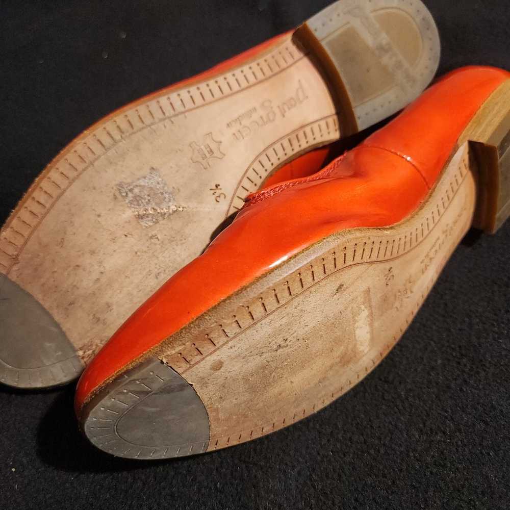 Paul Green Patent Leather Slip-on Orange Flats - image 7