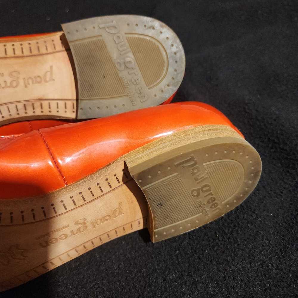 Paul Green Patent Leather Slip-on Orange Flats - image 8