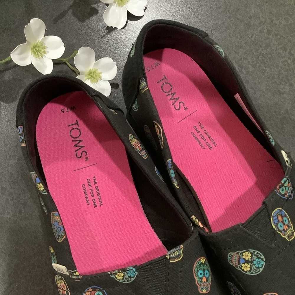 TOMS Day of the Dead Sugar Skull Alpargata Slip O… - image 10