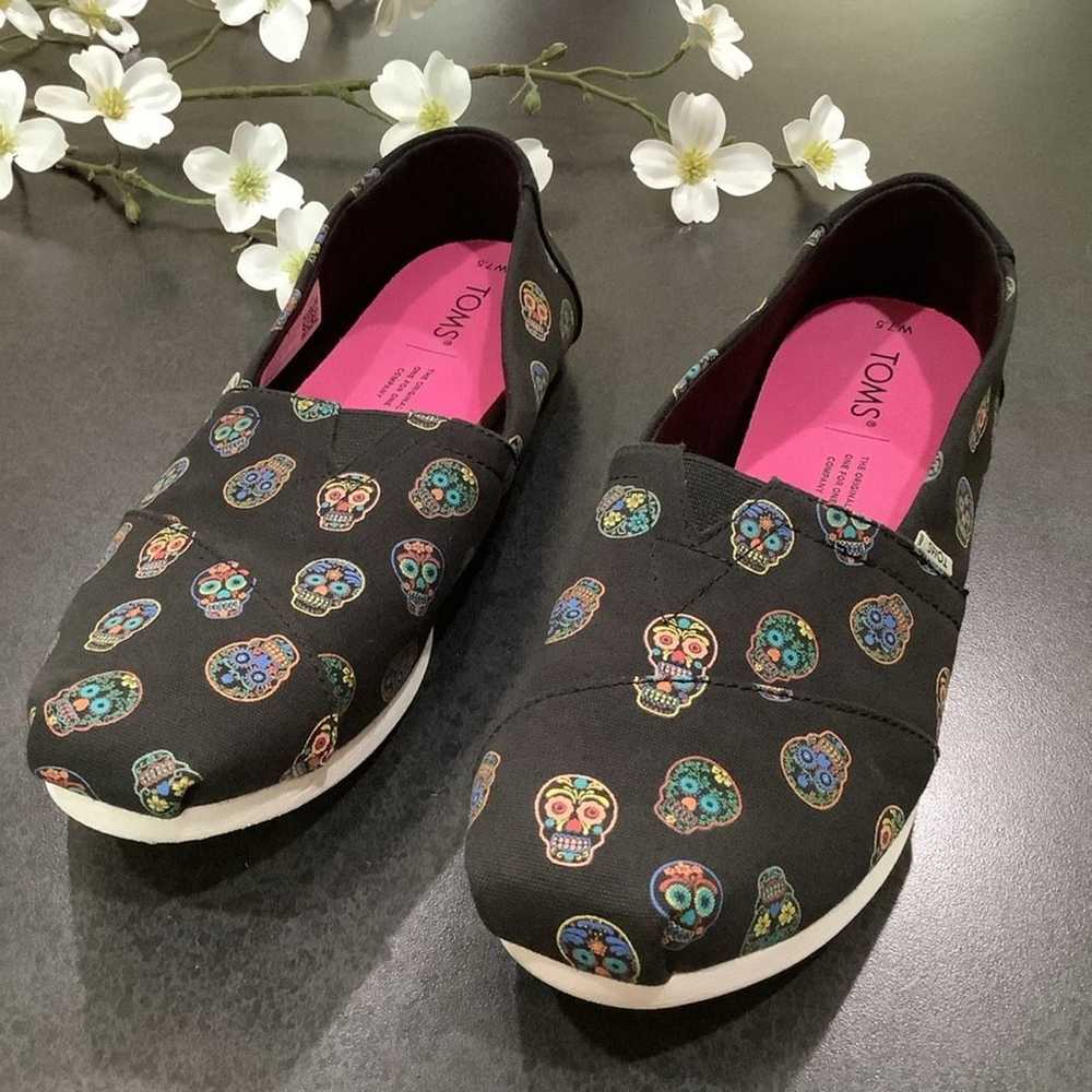 TOMS Day of the Dead Sugar Skull Alpargata Slip O… - image 3