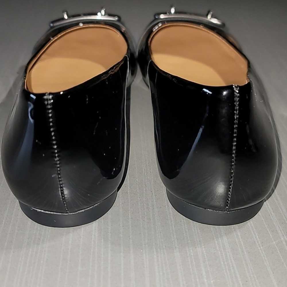 COACH 'Oswald Black Patent Leather Buckle Toe Fla… - image 5
