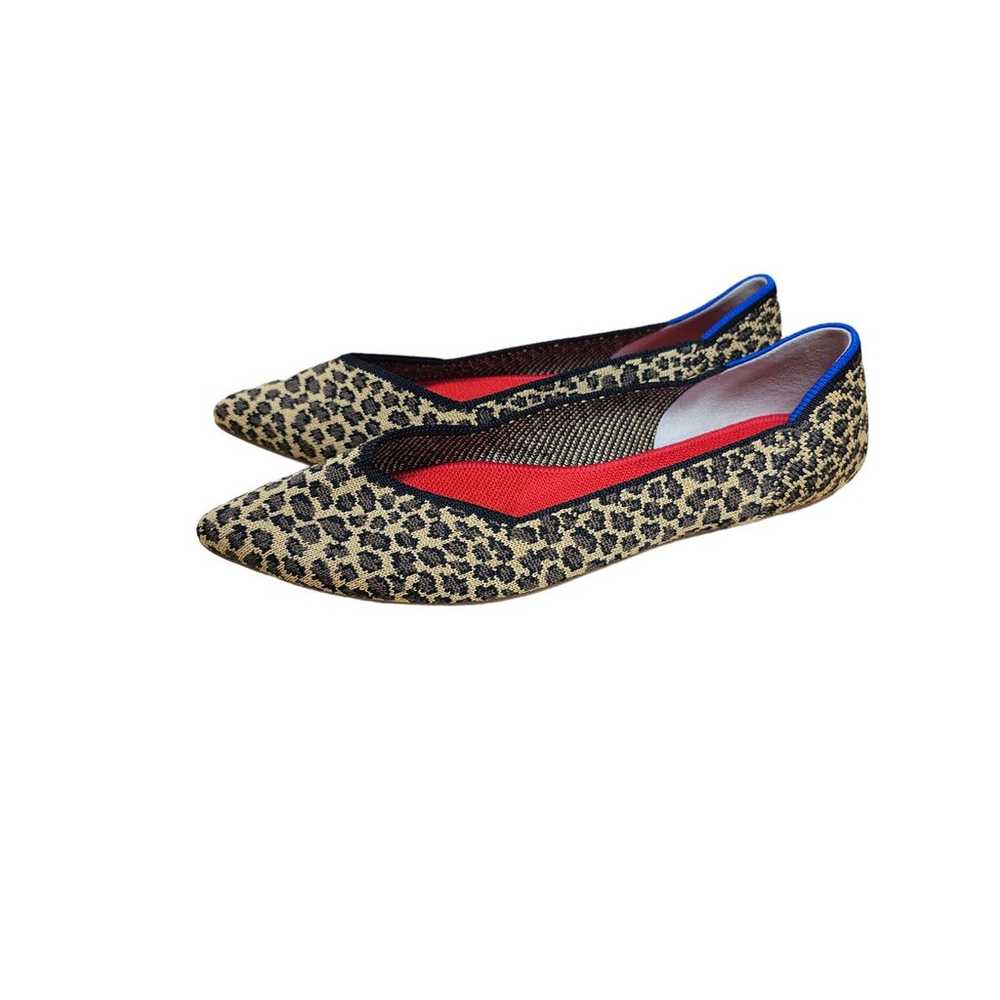 NWOB Rothy's Leopard Ballerina Pointy Flats ladie… - image 1