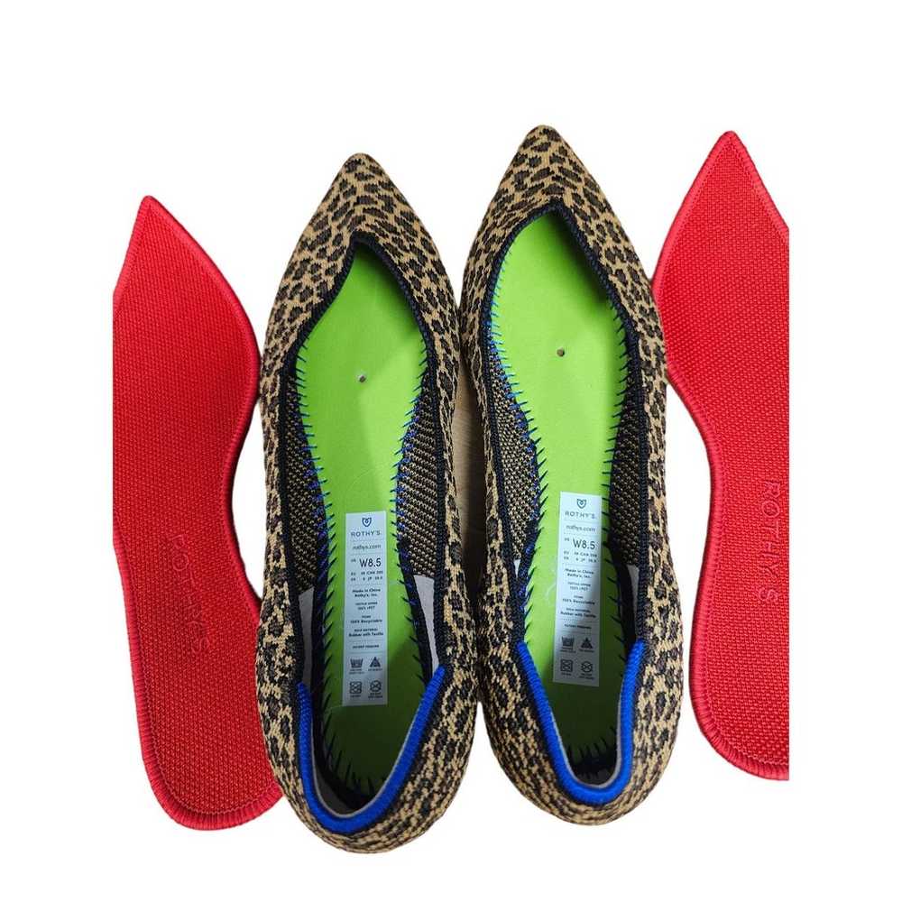 NWOB Rothy's Leopard Ballerina Pointy Flats ladie… - image 7