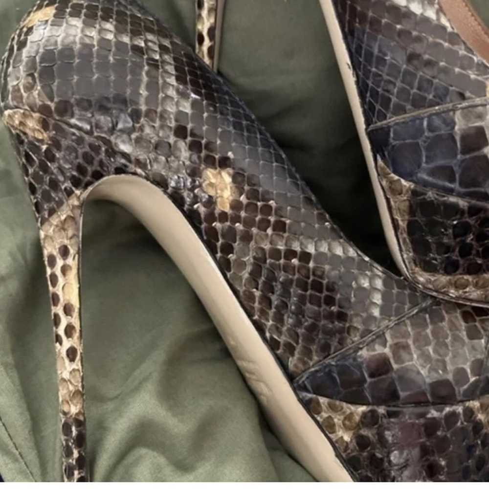 Snakeskin Heels - image 4