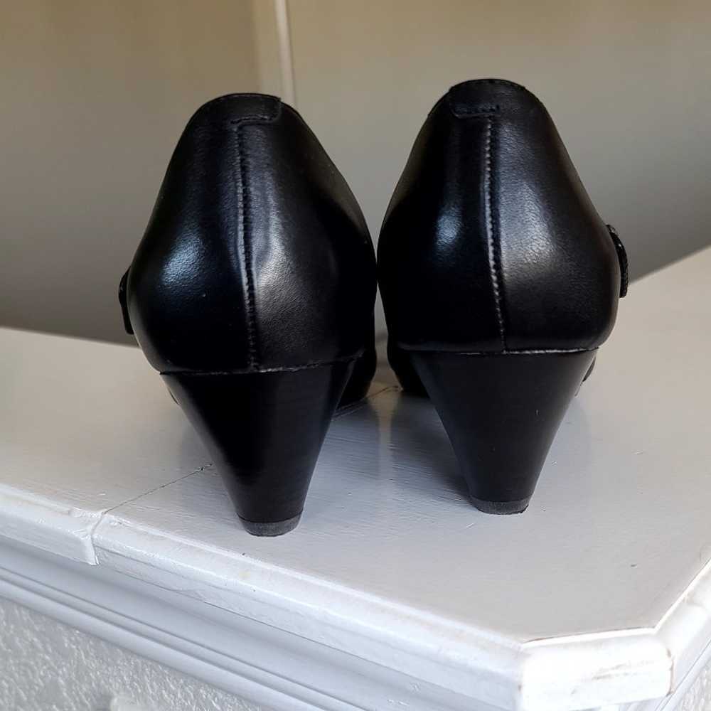 Dansko Betty Black Leather Mary Jane Heels Comfor… - image 4