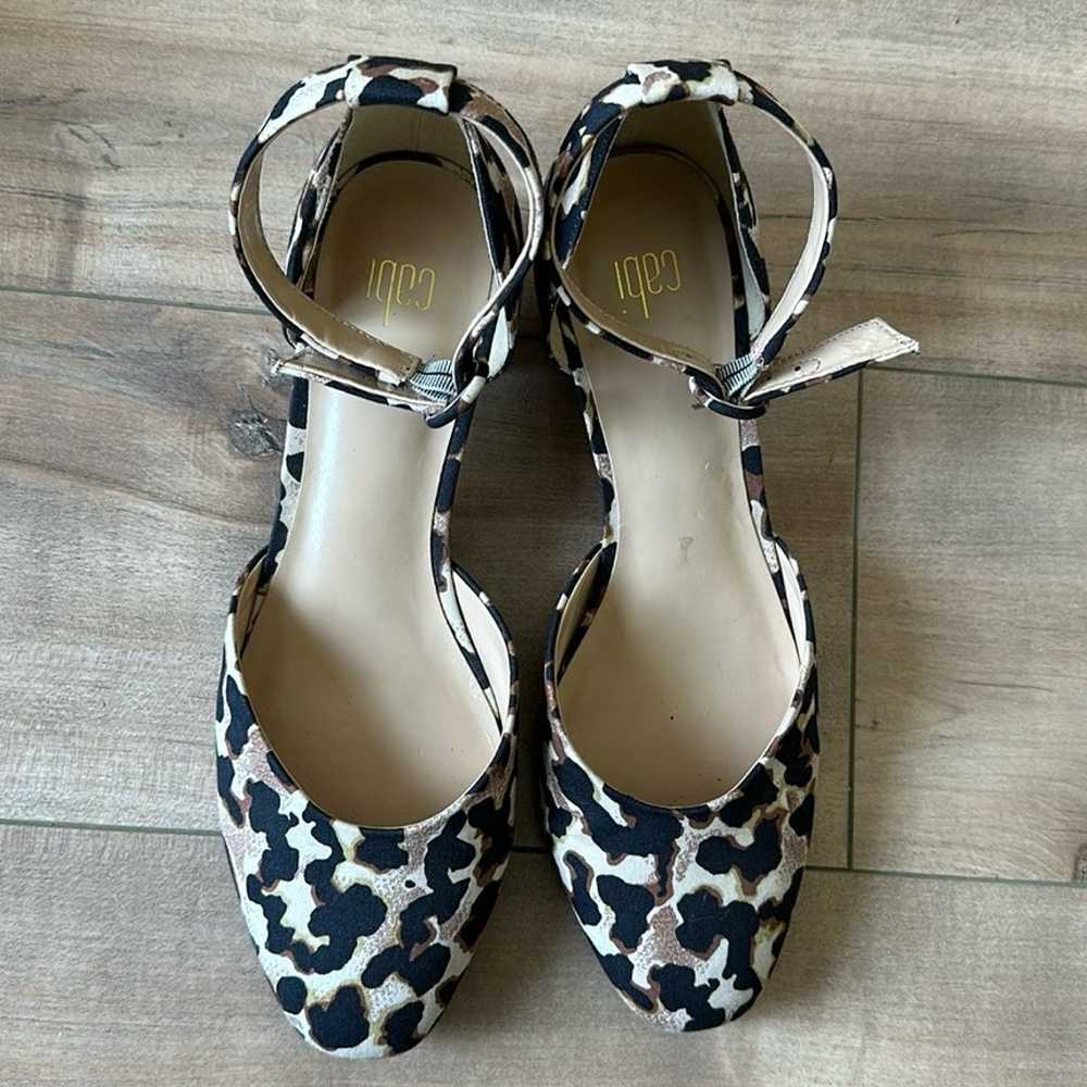 CABI “KIKI” Ankle Strap Leopard Print Shoes Women… - image 2