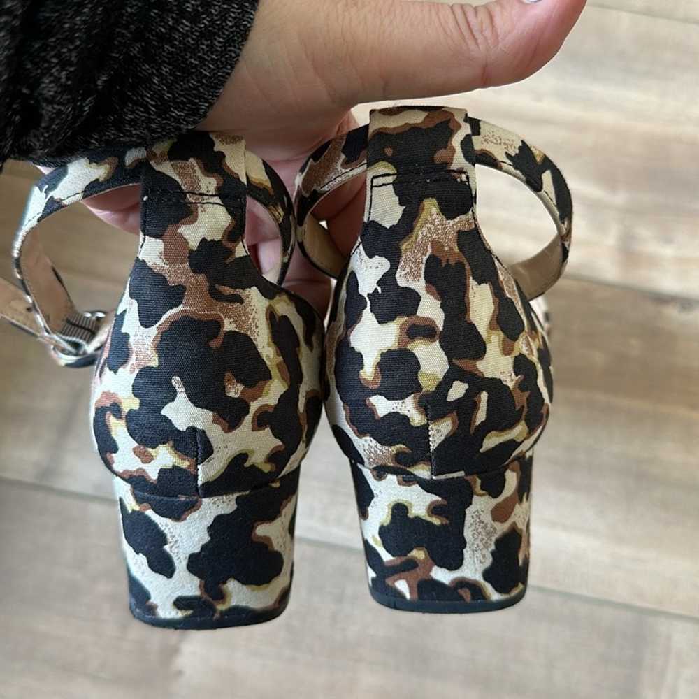 CABI “KIKI” Ankle Strap Leopard Print Shoes Women… - image 4