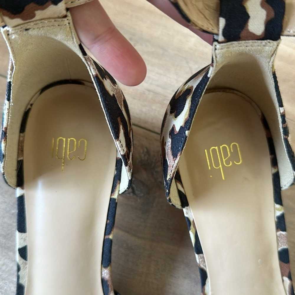 CABI “KIKI” Ankle Strap Leopard Print Shoes Women… - image 5