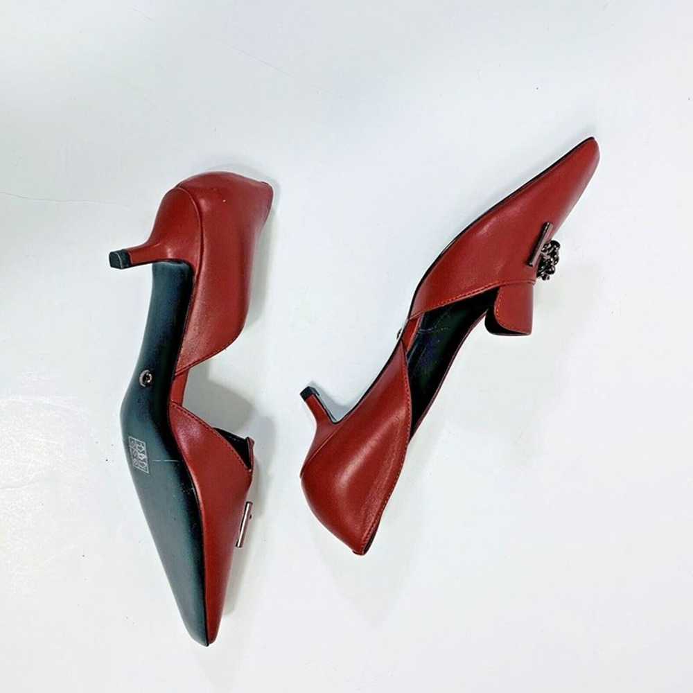 Charles & Keith Kitten Heel Slip On Sz 8 Pointed … - image 10