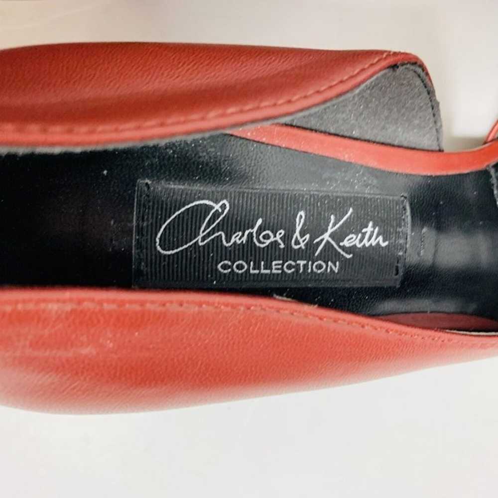 Charles & Keith Kitten Heel Slip On Sz 8 Pointed … - image 8