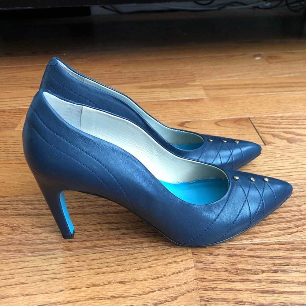 NWOB VALENTINA RANGONI Blue Pump Heels Three Gold… - image 4
