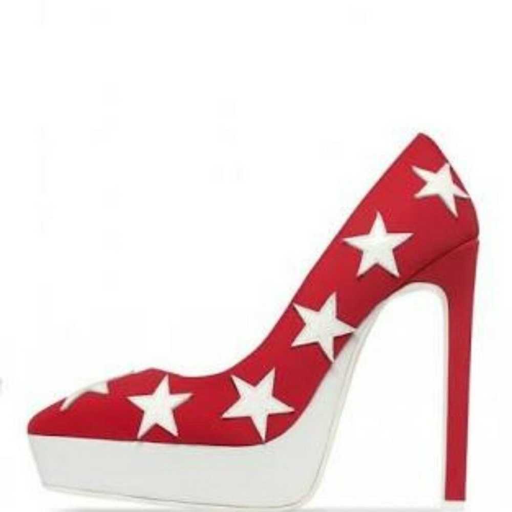 Jeffrey Campbell Blue & Red Patent Leather Heels … - image 3